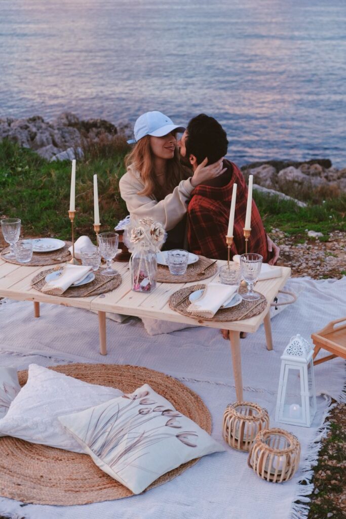 luxury picnic vista mare per proposta di matrimonio