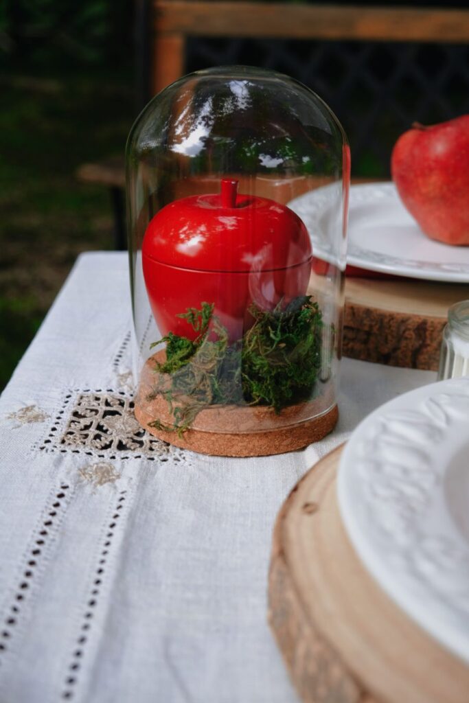 allestimento luxury picnic a tema Biancaneve