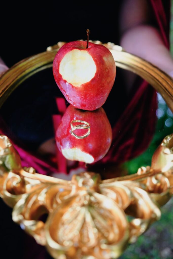 allestimento luxury picnic a tema Biancaneve